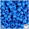 BeadTin True Blue Neon Bright 9mm Barrel Plastic Pony Beads (500pcs)